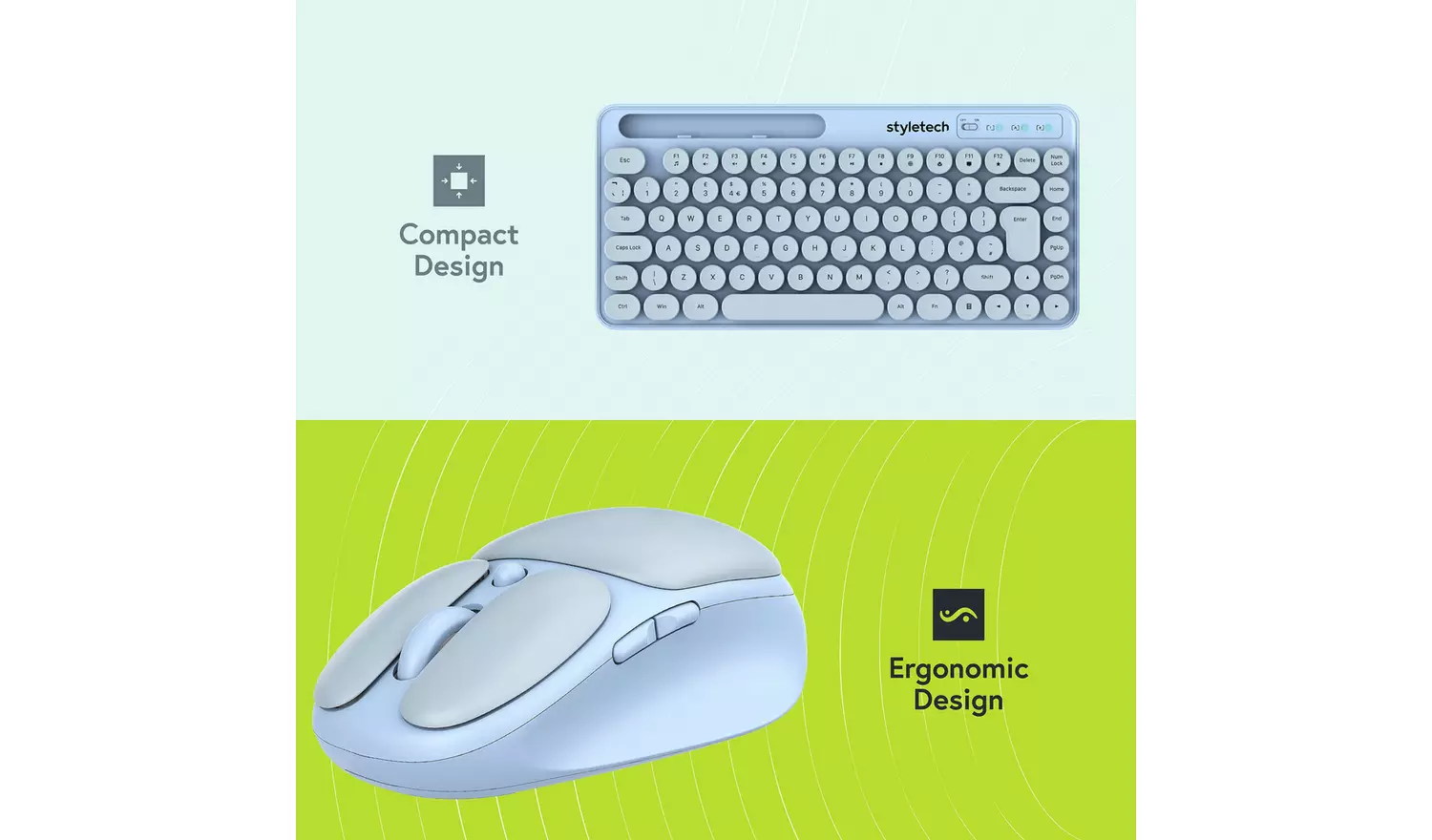 Styletech MK520 Wireless Mouse and Keyboard