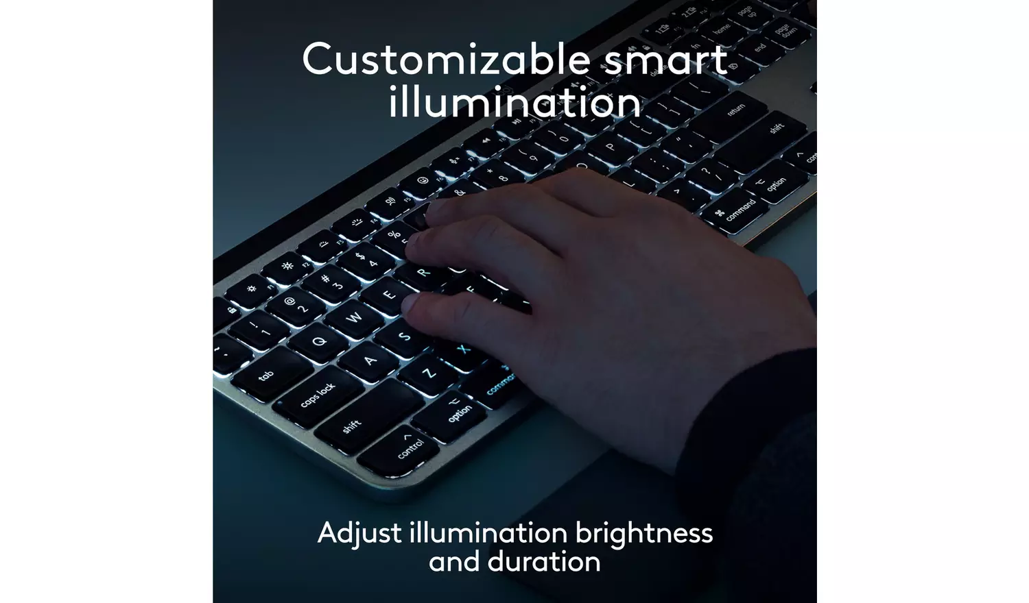 Logitech MX Keys S Mac Wireless Keyboard - Grey