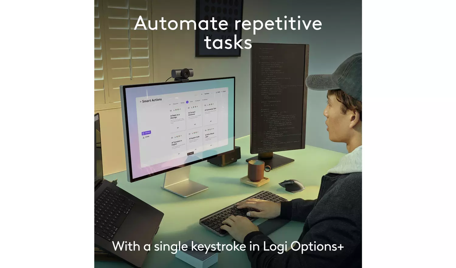 Logitech MX Keys S Mac Wireless Keyboard - Grey