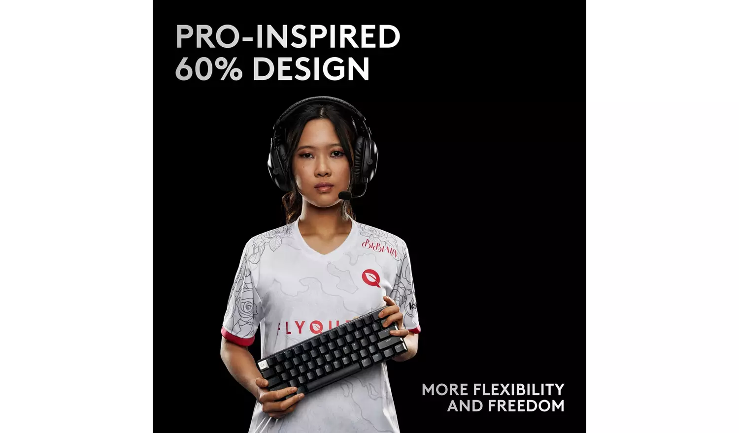 Logitech Pro X 60 Lightspeed Wireless Keyboard - Black