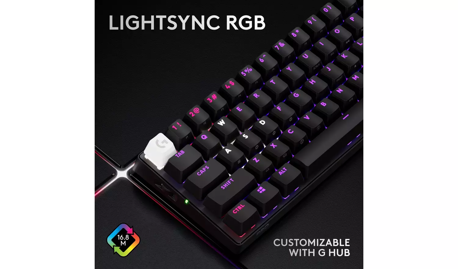 Logitech Pro X 60 Lightspeed Wireless Keyboard - Black