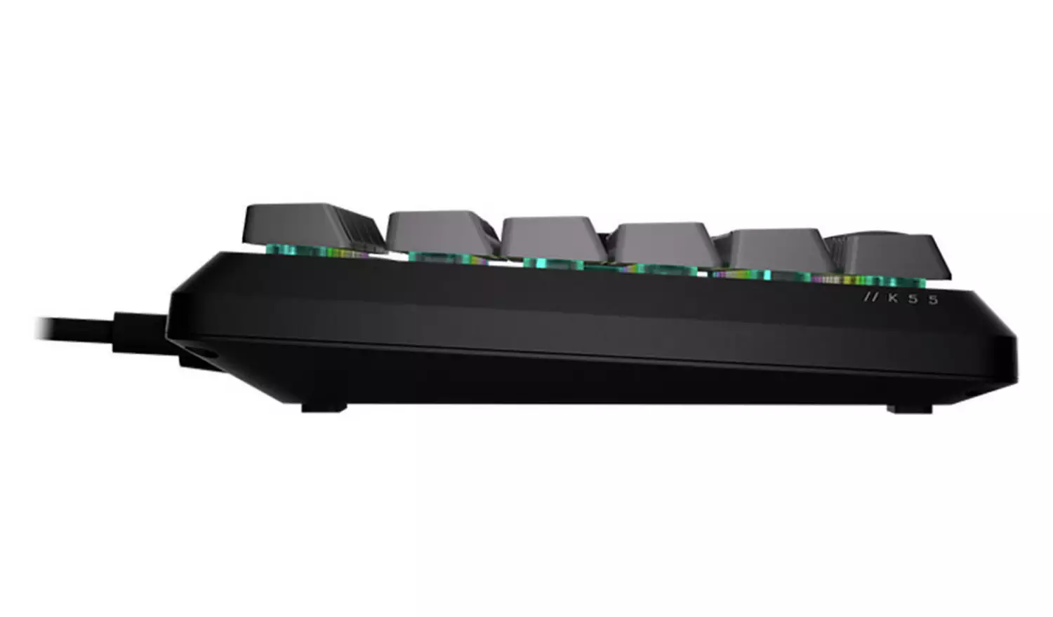 Corsair K55 Core Steel Wired Gaming Keyboard - Grey