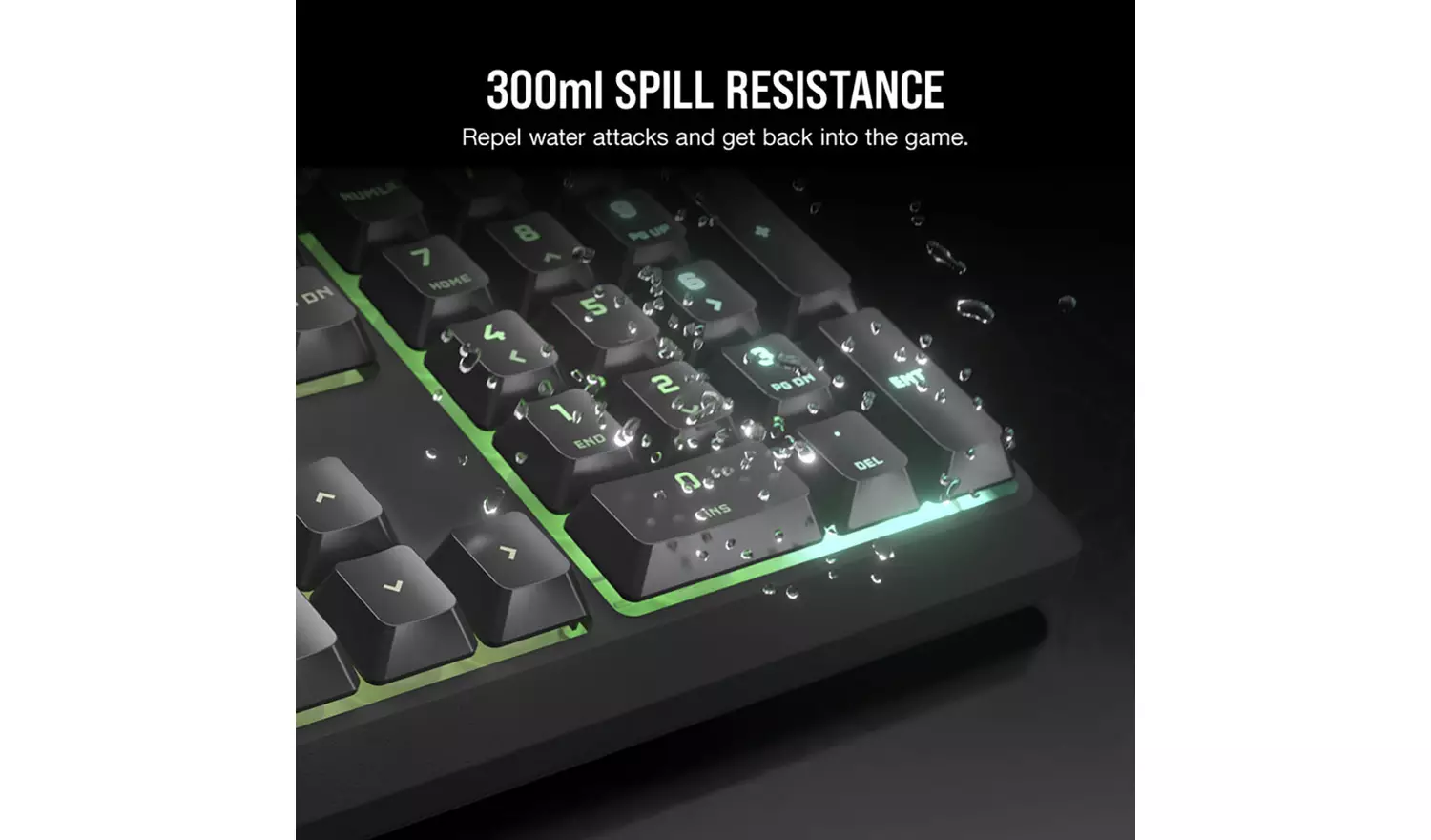 Corsair K55 Core Steel Wired Gaming Keyboard - Grey