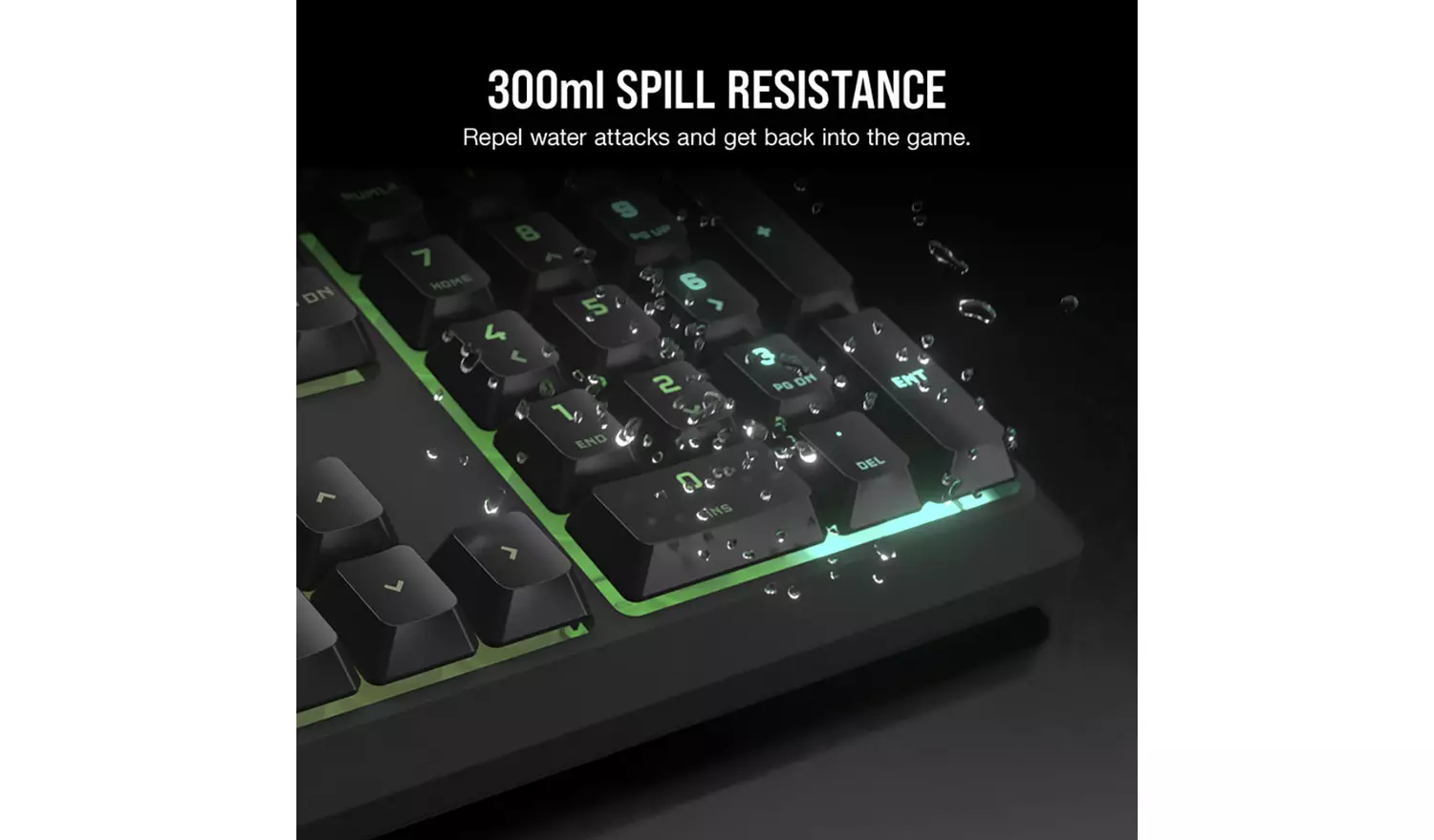 Corsair K55 Core Steel Wired Gaming Keyboard - Grey