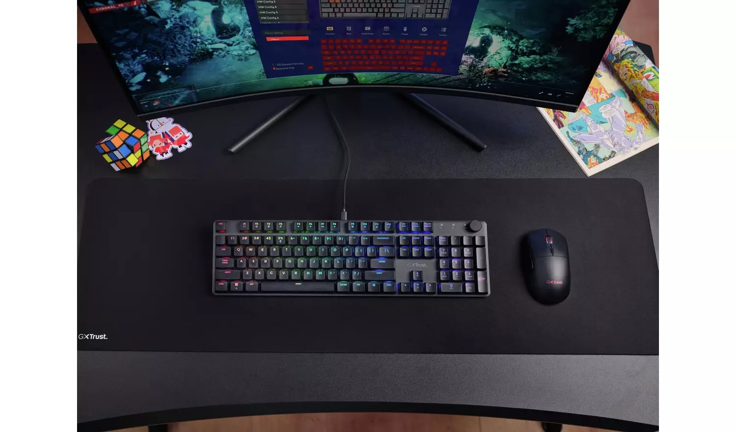Trust GXT 866 Torix Mechanical Wired Gaming Keyboard - Black