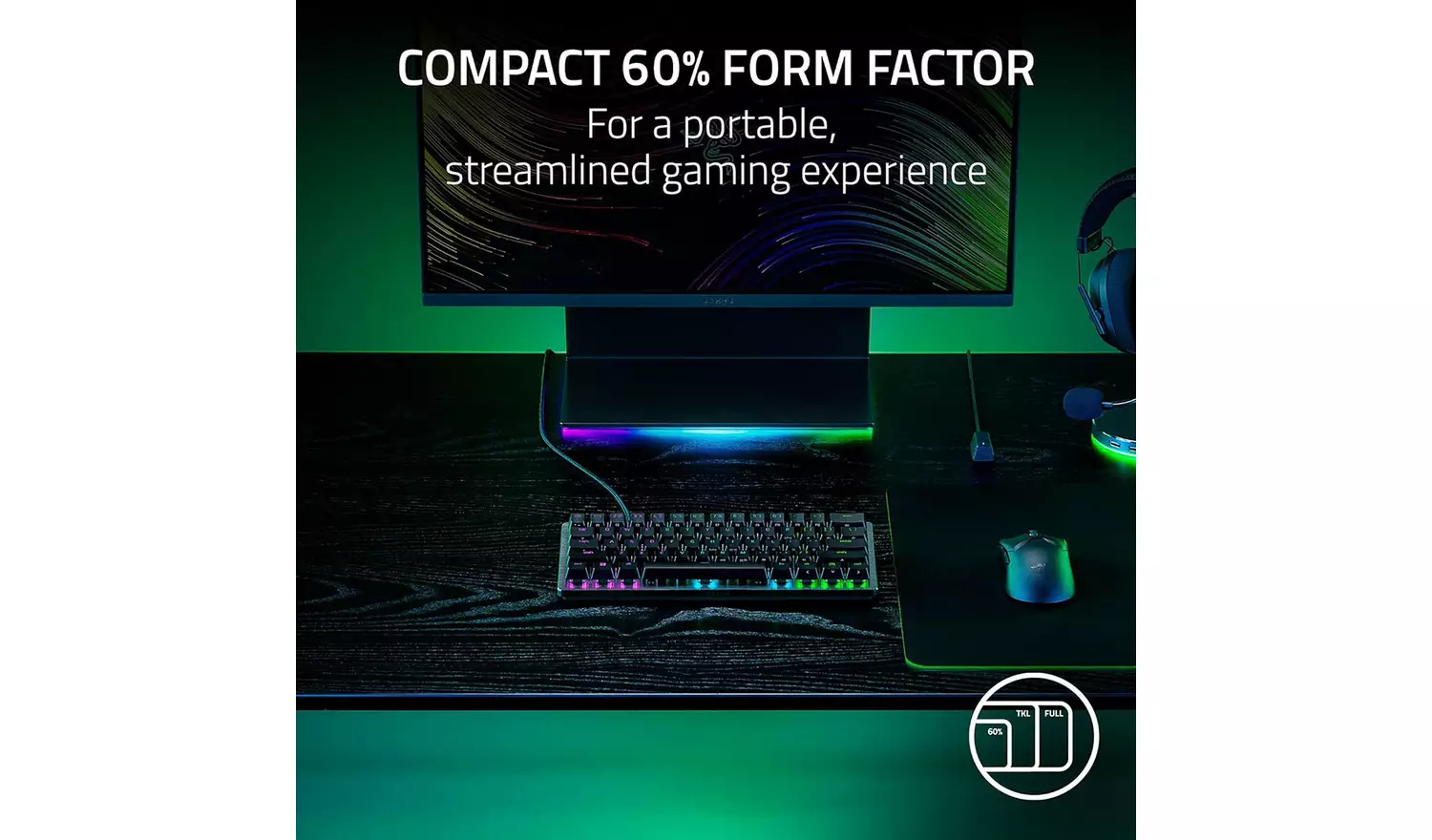 Razer Huntsman V3 Pro Mini Gaming Keyboard - Black