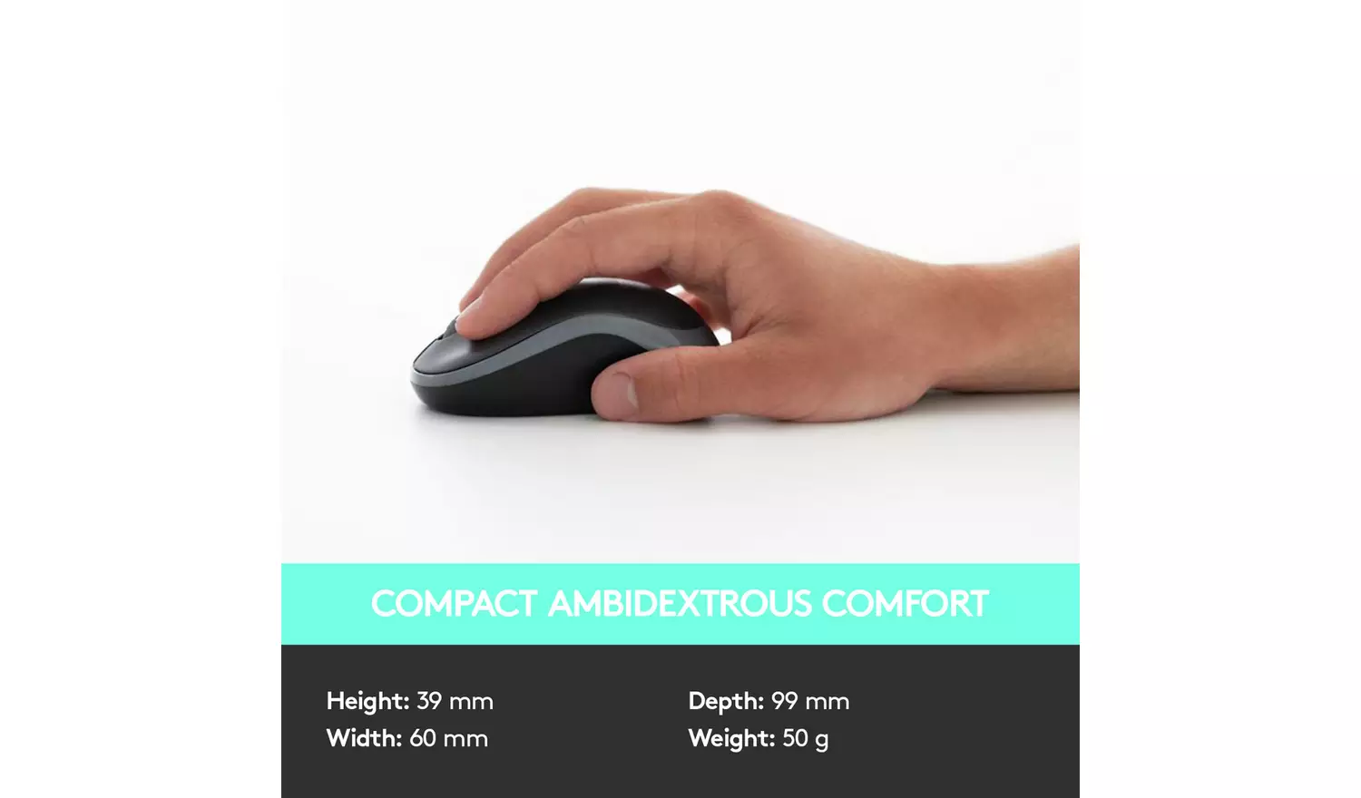 Logitech MK330 Wireless Mouse and Keyboard - Black