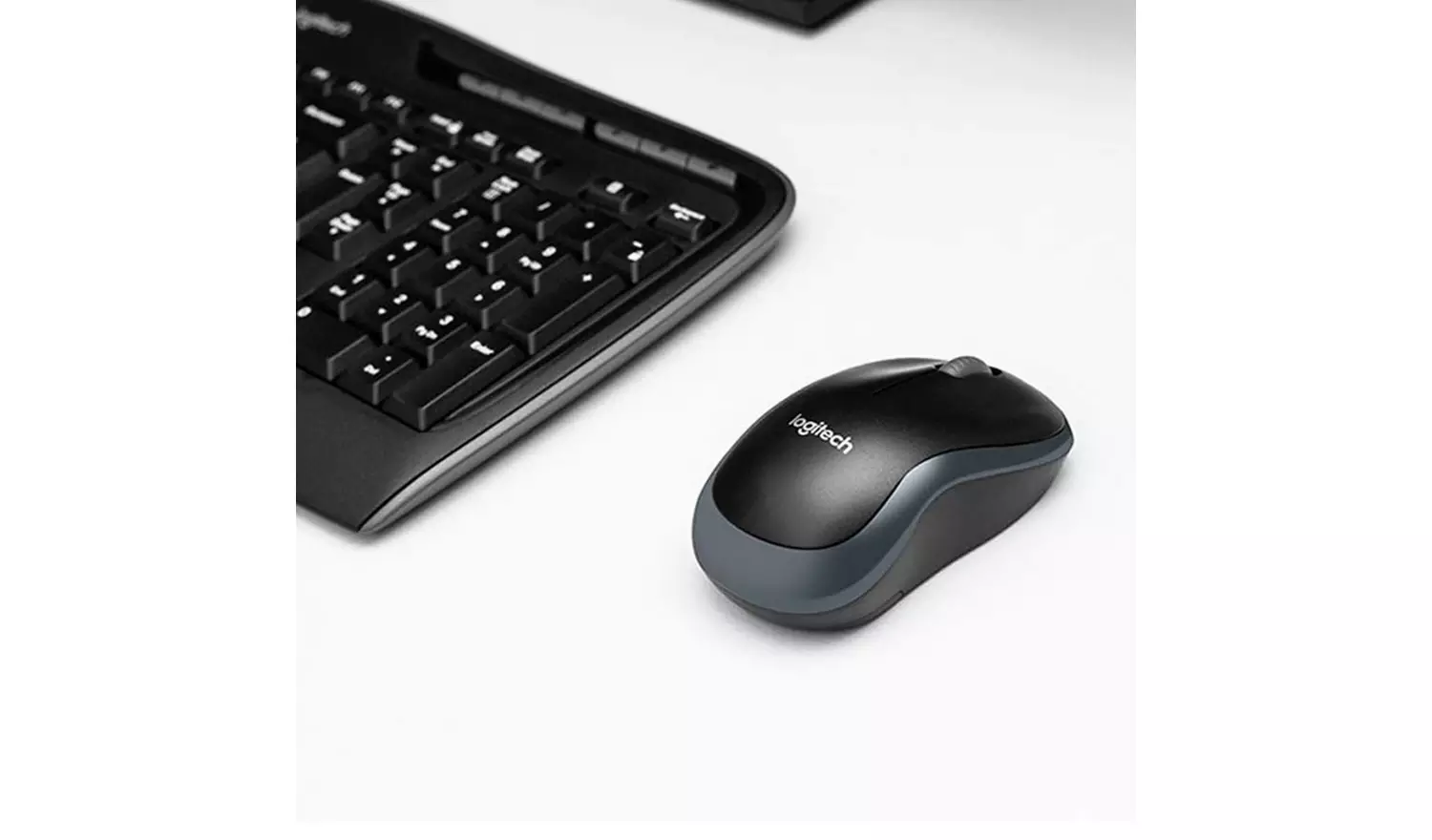 Logitech MK330 Wireless Mouse and Keyboard - Black