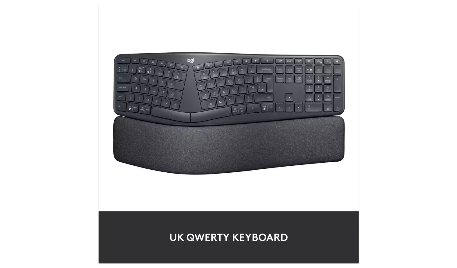 Logitech ERGO K860 Wireless Ergonomic Keyboard - Grey