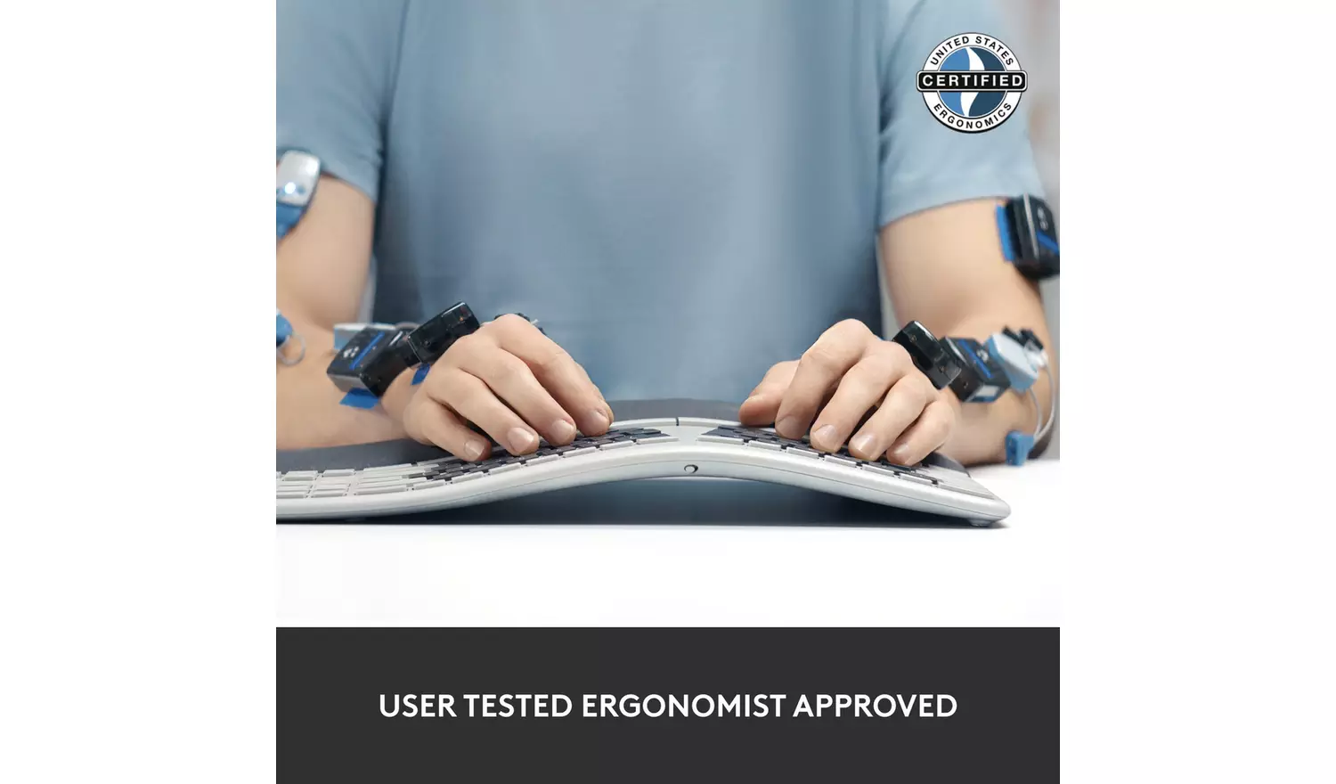 Logitech ERGO K860 Wireless Ergonomic Keyboard - Grey