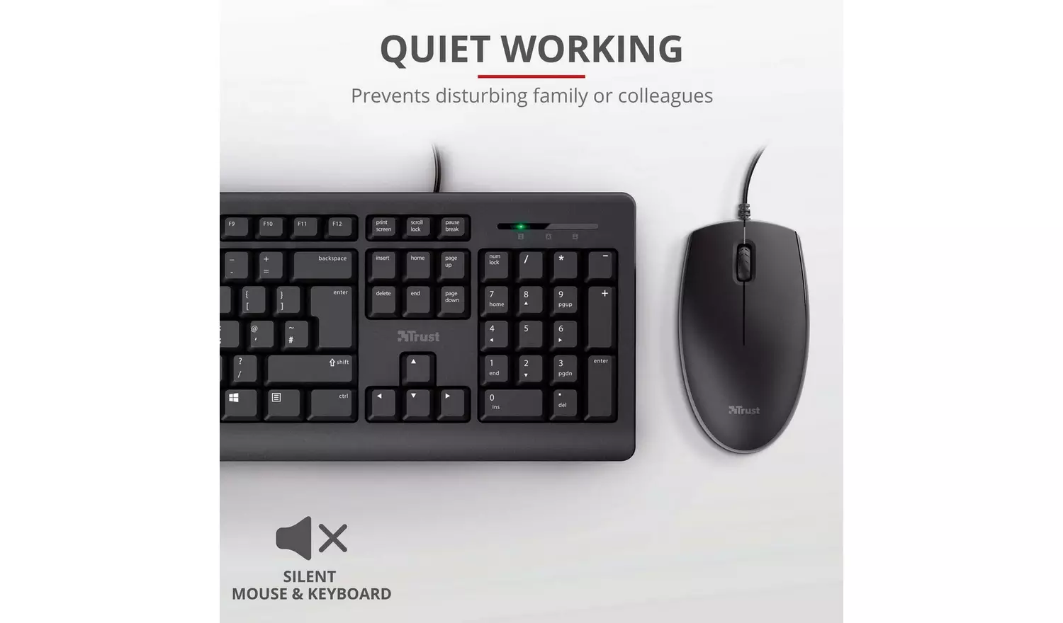 Trust Primo Wired Keyboard and Mouse Deskset