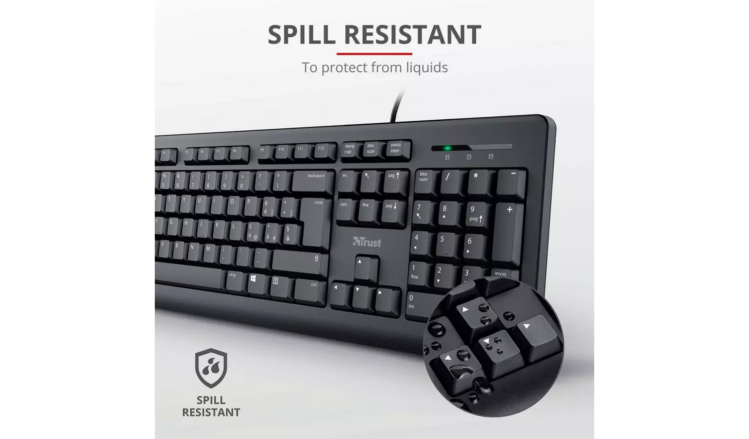 Trust Primo Wired Keyboard and Mouse Deskset