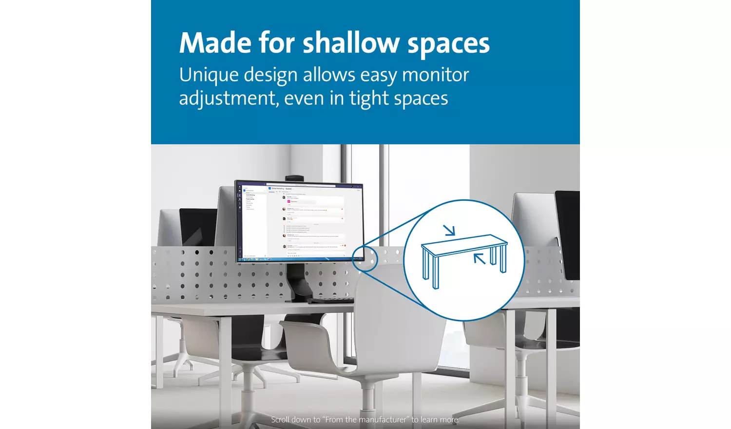 Kensington Up To 27 Inch Single Monitor Arm - Black