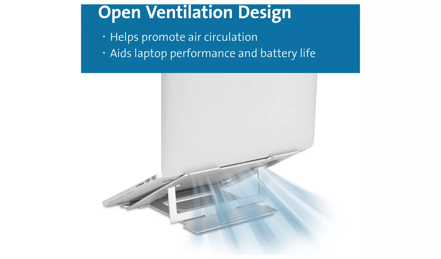 Kensington Aluminium Laptop Riser - Silver