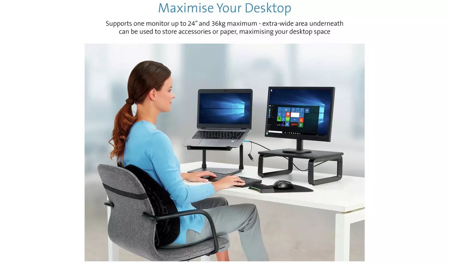 Kensington SmartFit Monitor Stand Plus - Black