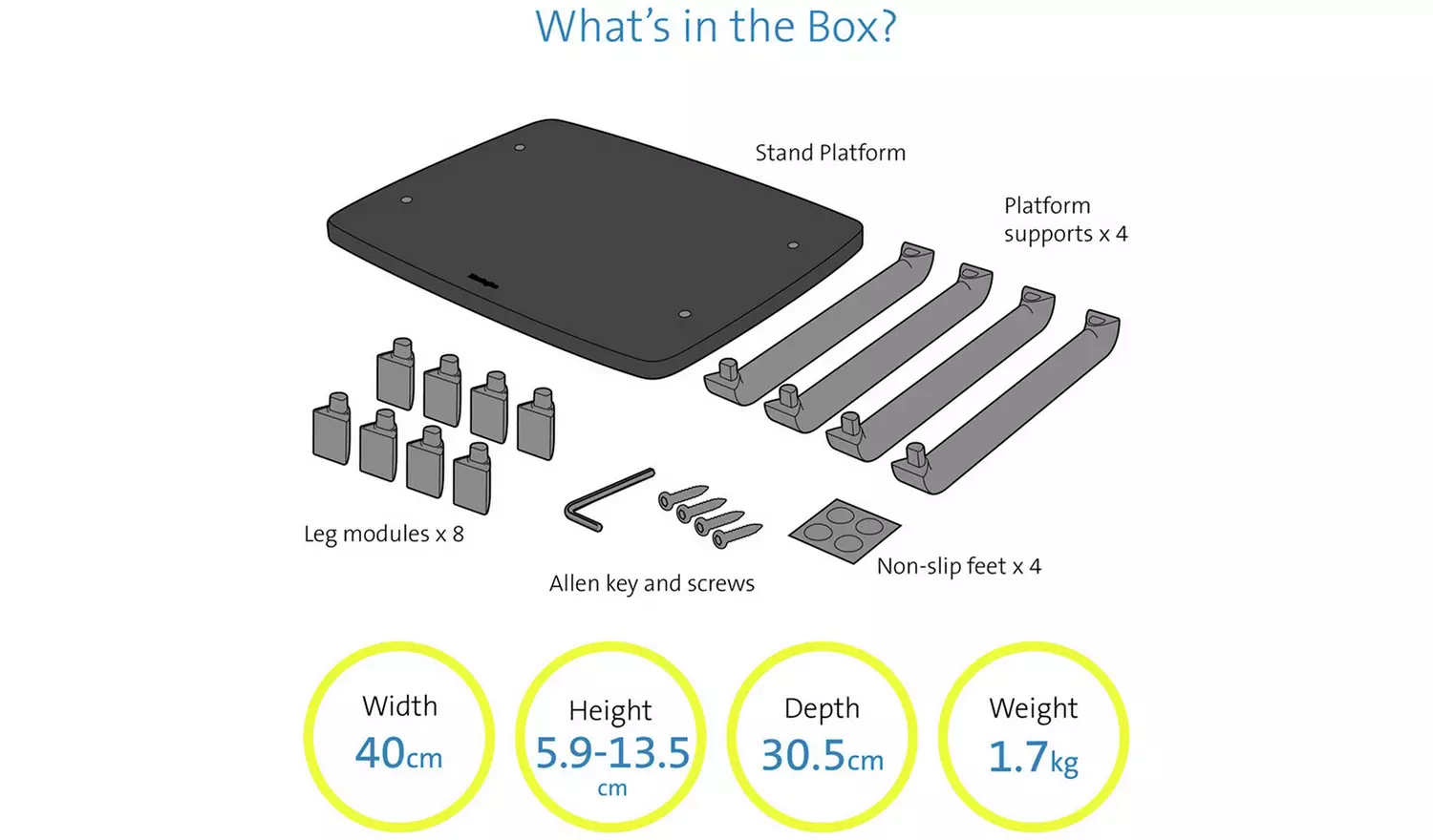 Kensington SmartFit Monitor Stand Plus - Black