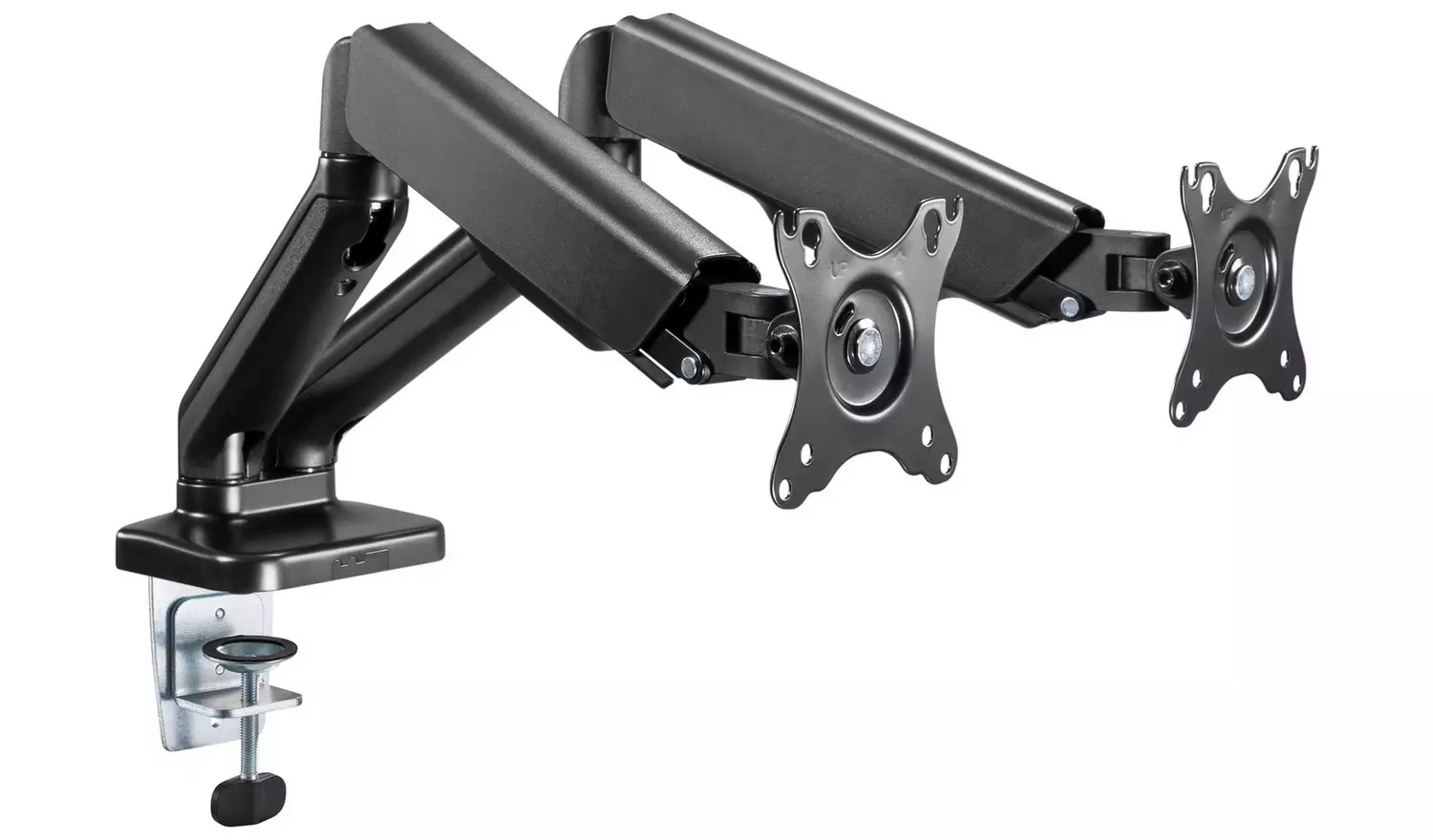ProperAV Dual Swing Arm Monitor Mount Gas Spring 17-32 Inch