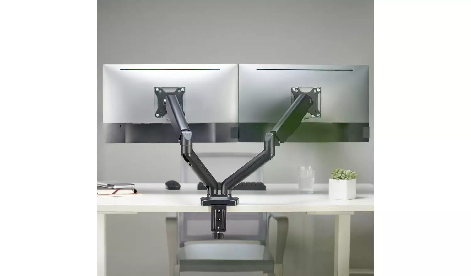 ProperAV Dual Swing Arm Monitor Mount Gas Spring 17-32 Inch