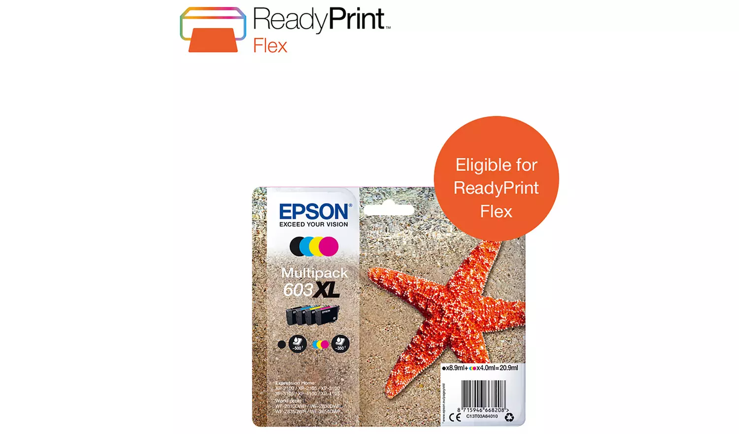 Epson 603 XL High Capacity Ink Cartridges - Black & Colour