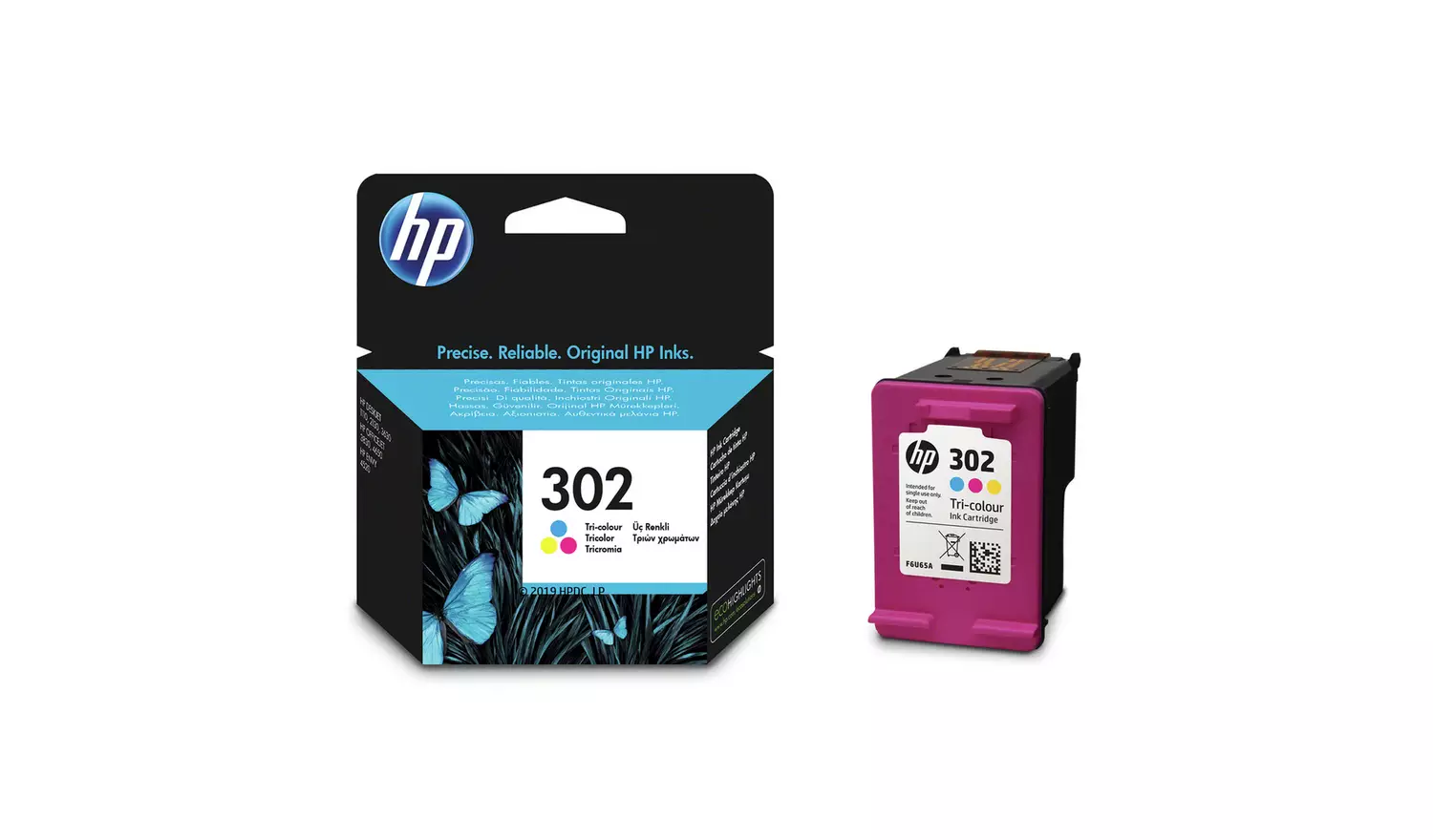 HP 302 Original Ink Cartridge - Colour