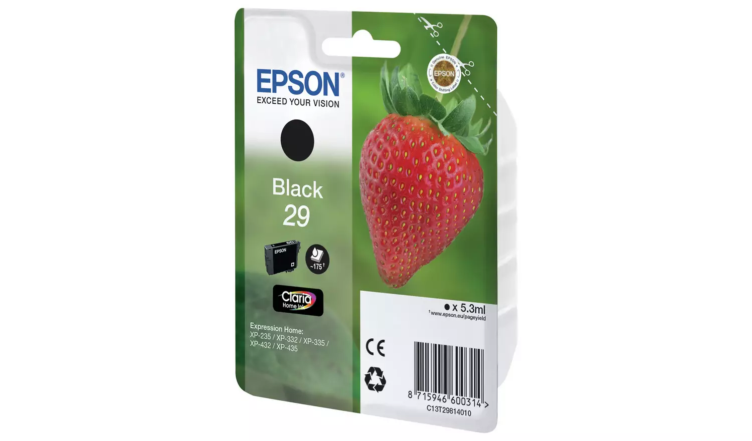 Epson 29 Strawberry Ink Cartridge - Black