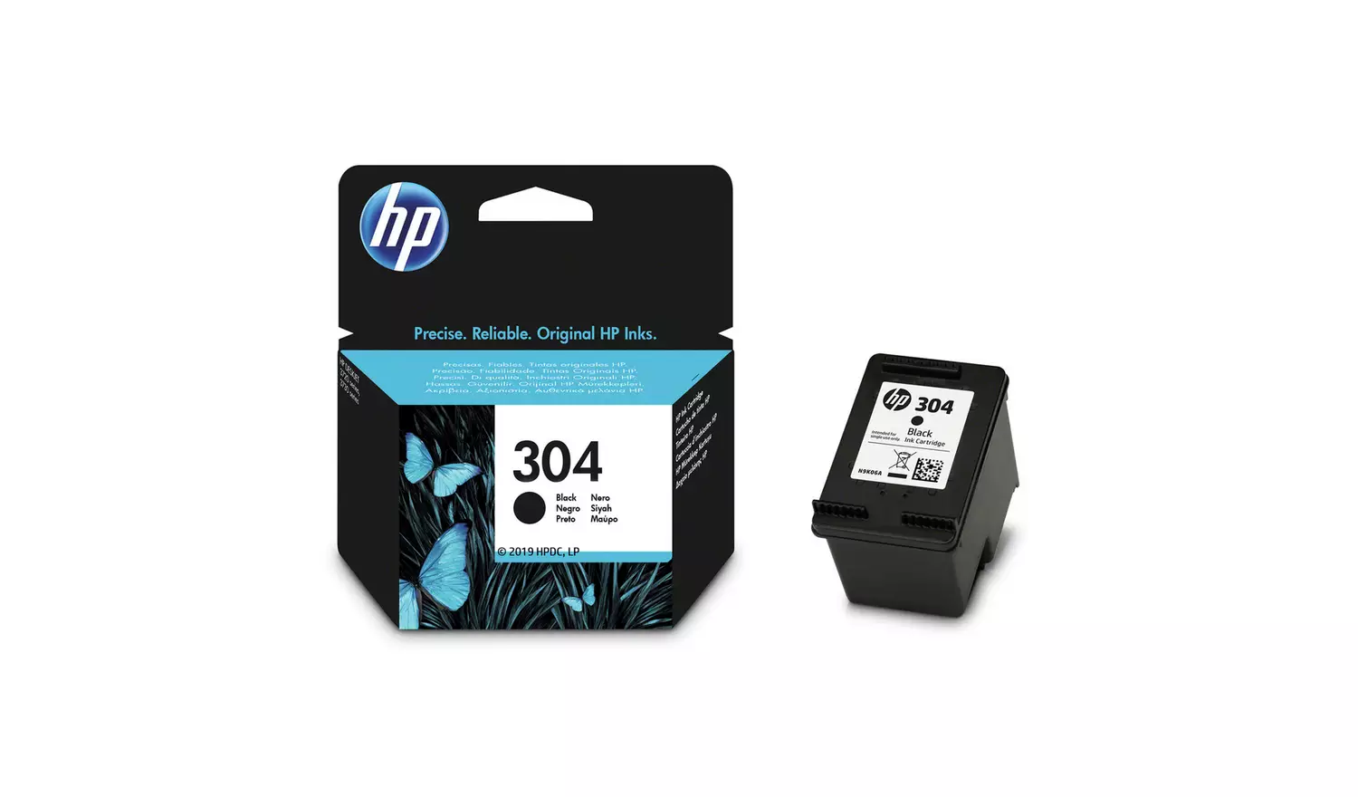 HP 304 Black Original Ink Cartridge & Instant Ink Compatible