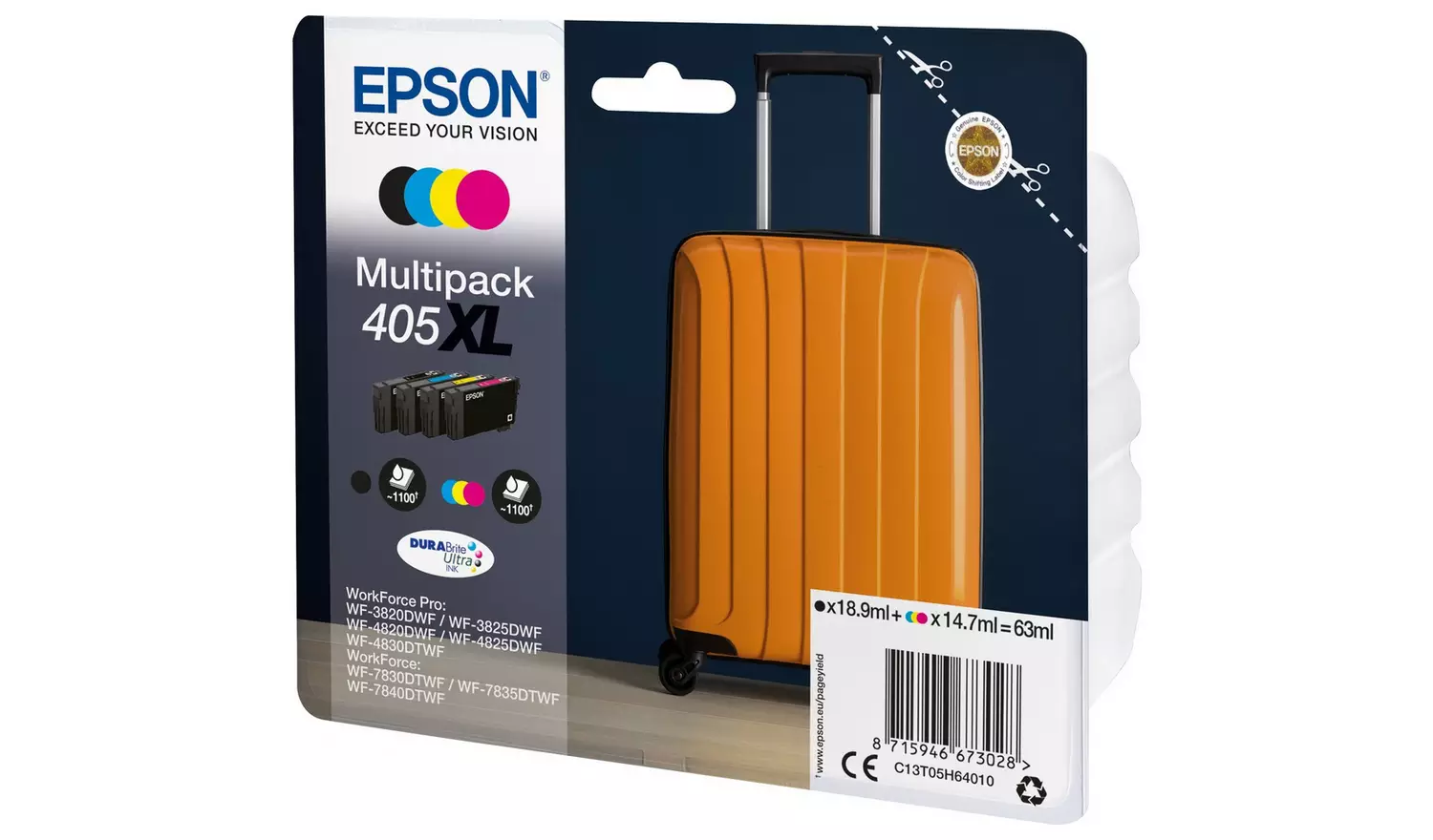 Epson 405XL DURABrite Ultra Ink Cartridges - Black & Colour