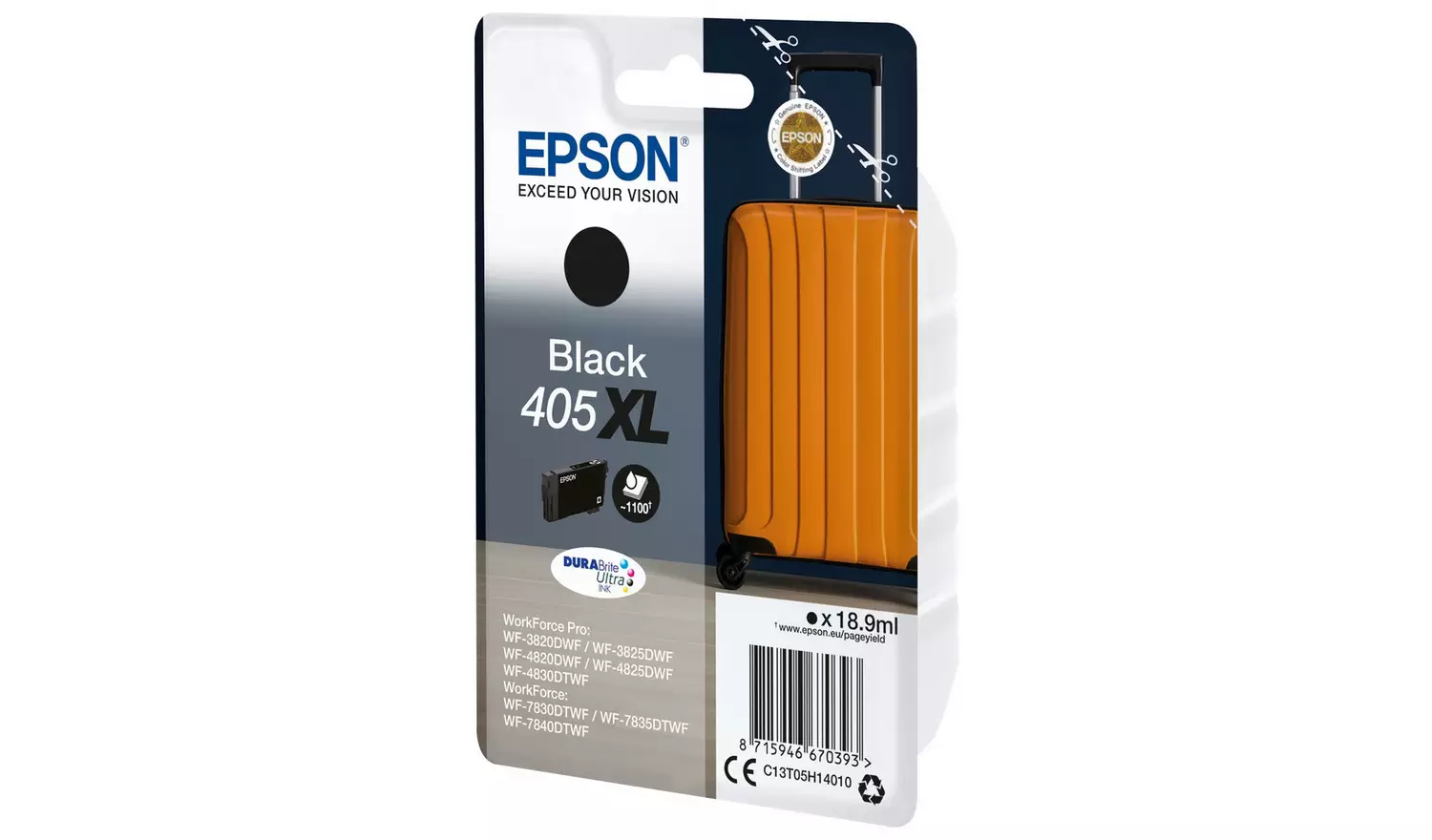 Epson 405XL DURABrite Ultra Ink Cartridges - Black