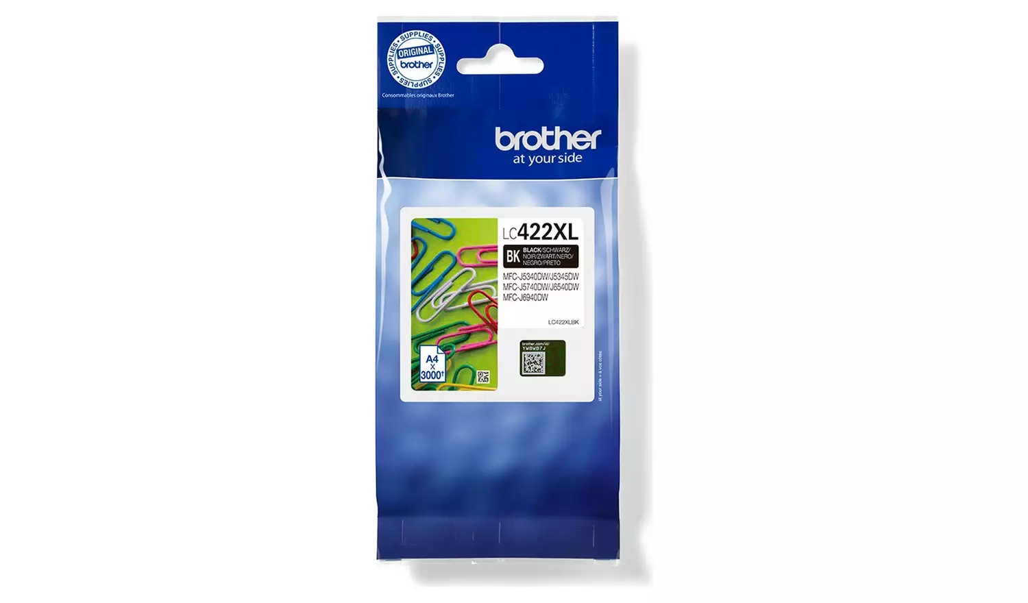Brother LC422XLBK Original Ink Cartridge- Black