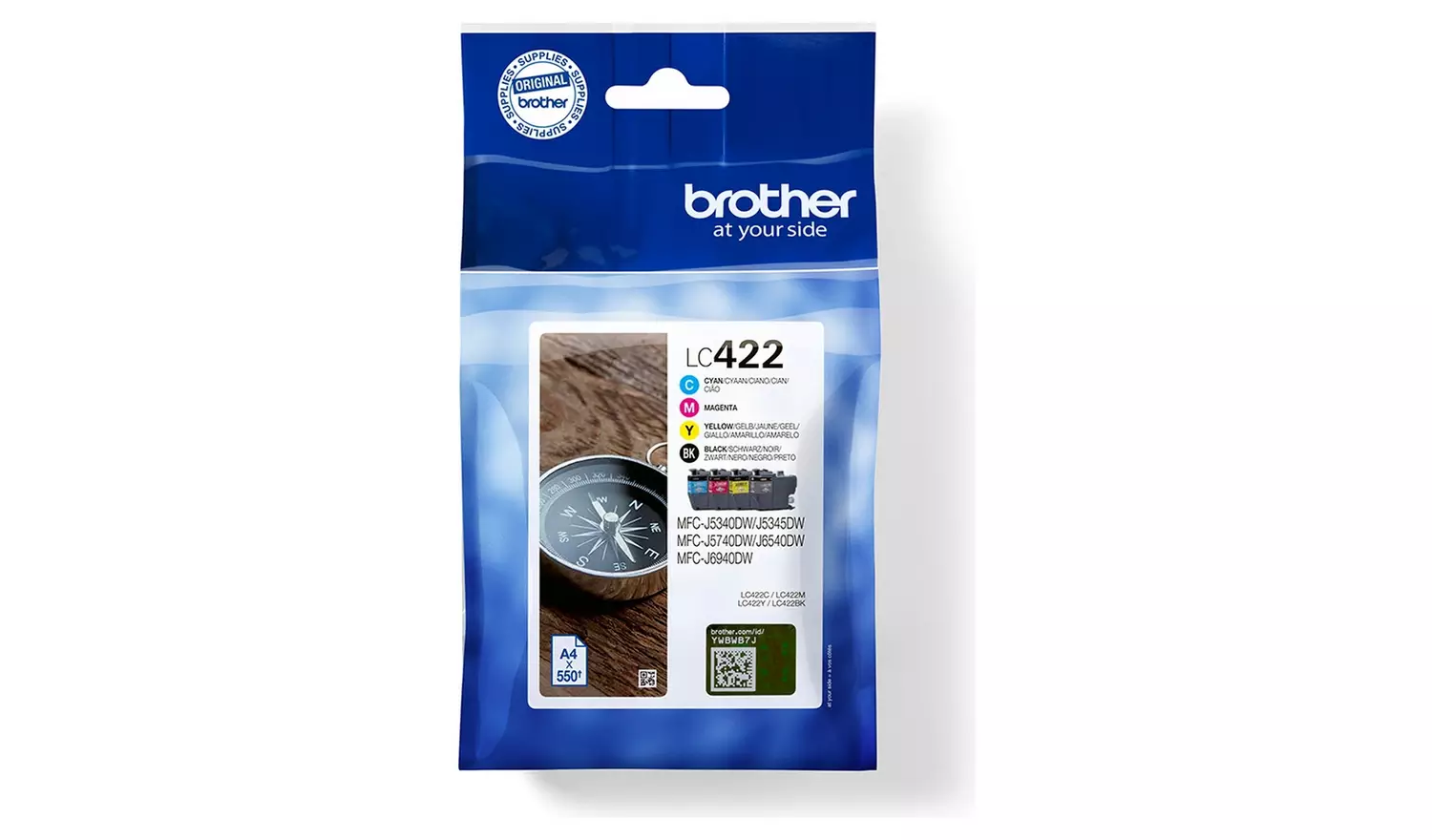 Brother LC422VAL Original Ink Cartridge - Black and Colour