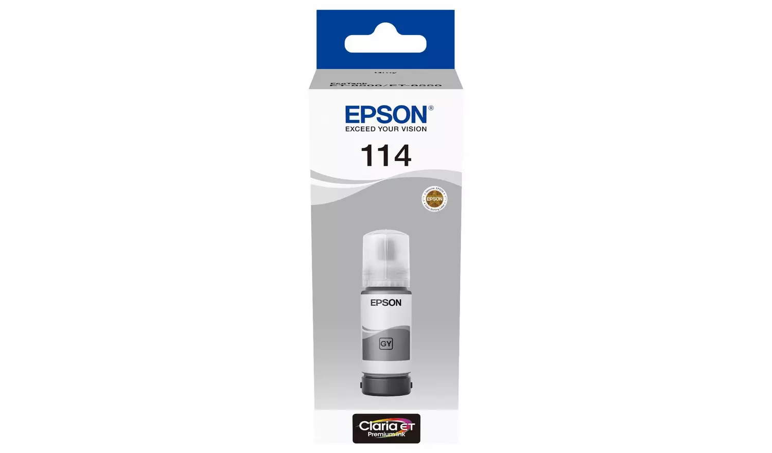 Epson 114 EcoTank Ink Bottle Refill - Grey