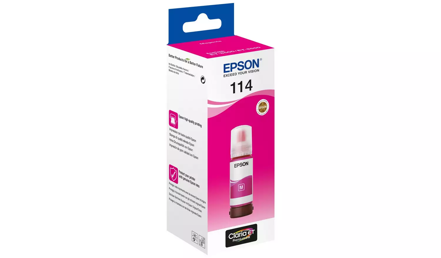 Epson 114 EcoTank Ink Bottle Refill - Magneta