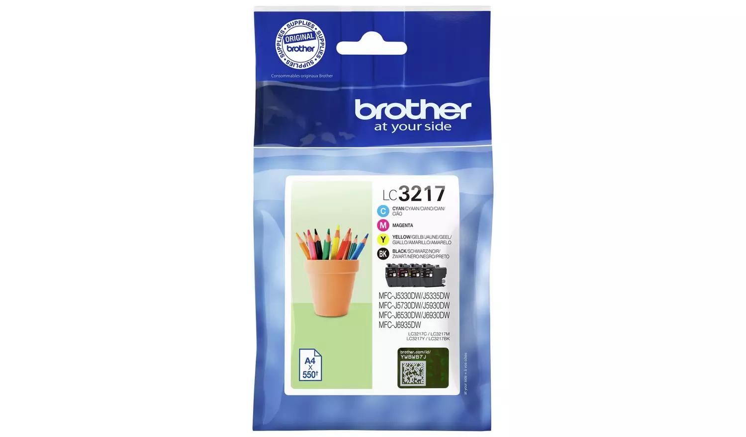 Brother LC3217VAL Ink Cartridges - Black & Colour