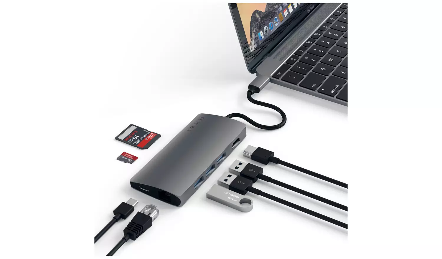 SATECHI 4K 6 Port USB Hub