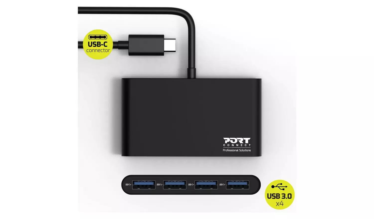 Port Connect 4 Port USB-C Hub
