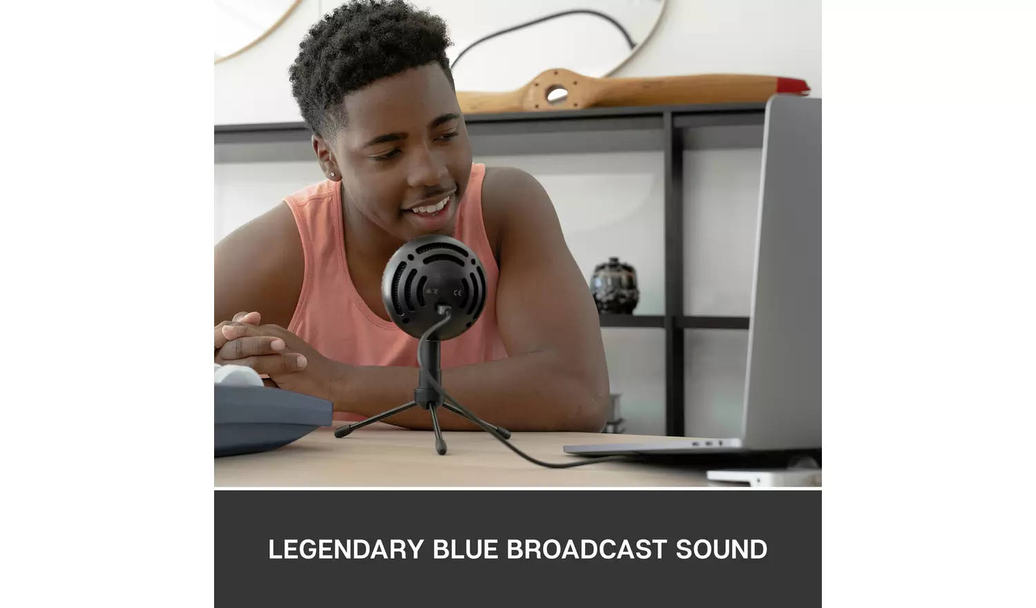 Blue Snowball iCE USB PC Streaming Gaming Microphone - Black