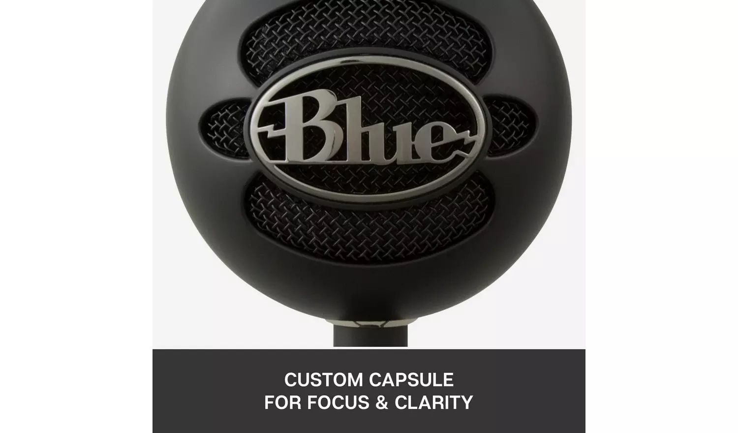 Blue Snowball iCE USB PC Streaming Gaming Microphone - Black