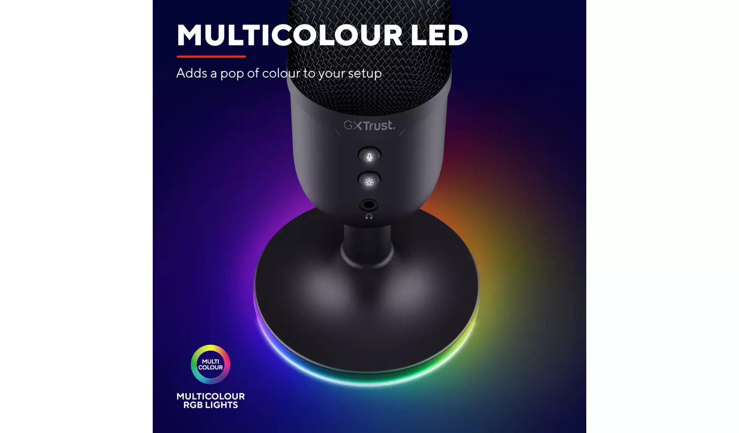 Trust GXT234 Yunix USB Gaming Microphone - Black