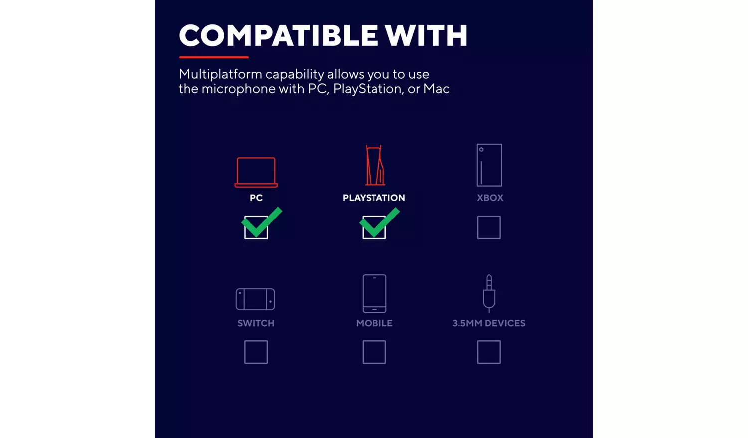 Trust GXT234 Yunix USB Gaming Microphone - Black