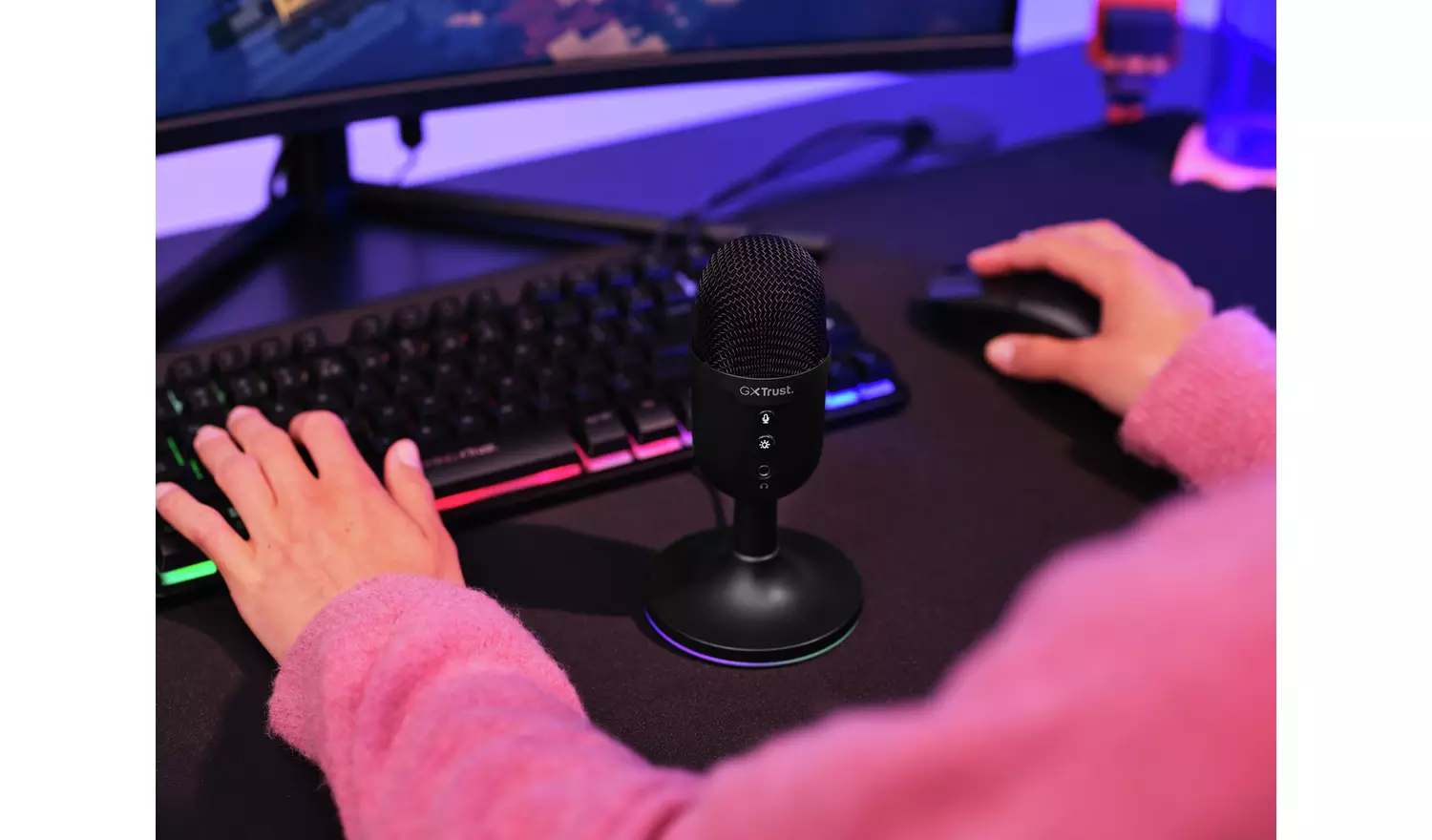 Trust GXT234 Yunix USB Gaming Microphone - Black