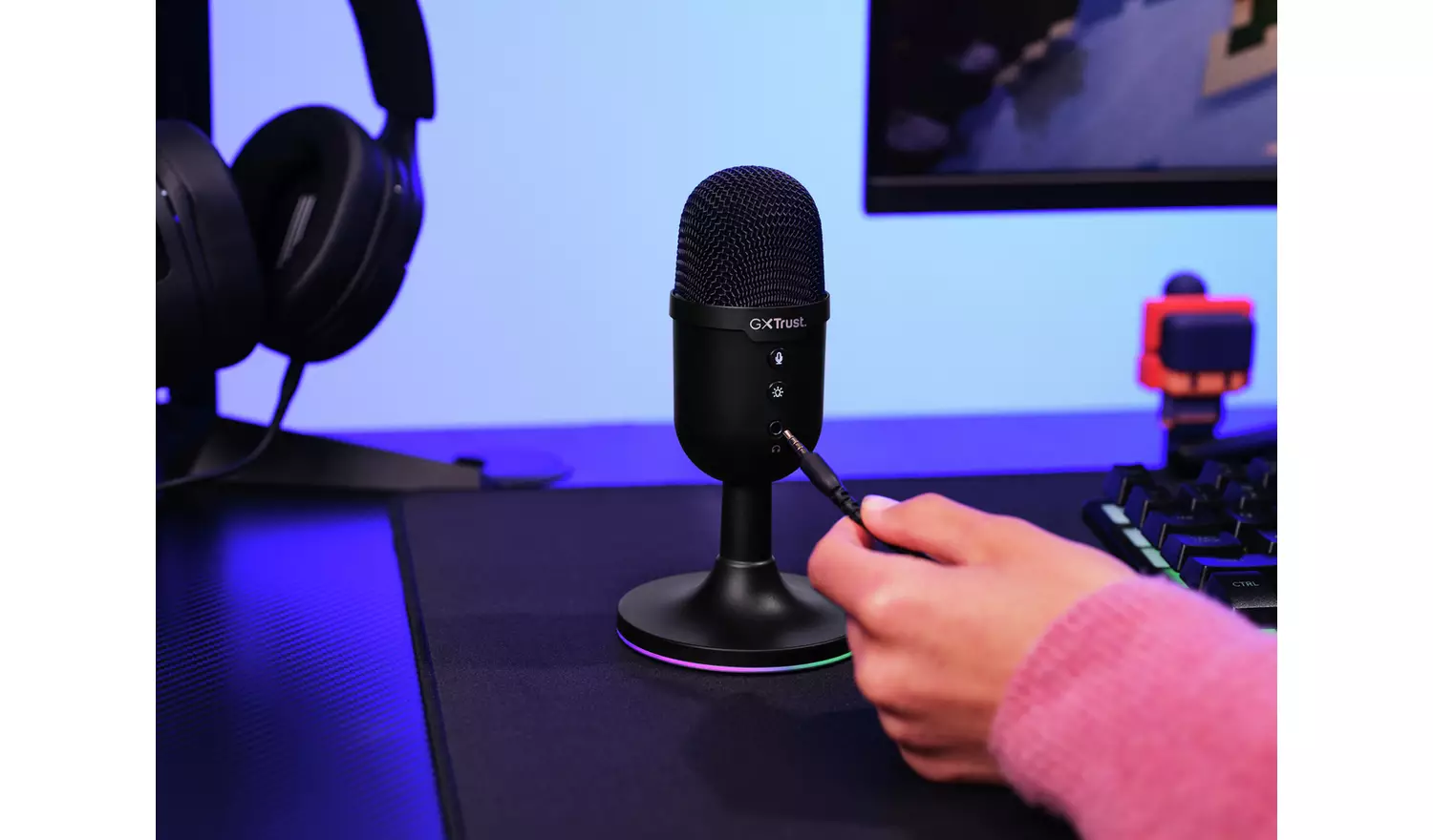 Trust GXT234 Yunix USB Gaming Microphone - Black