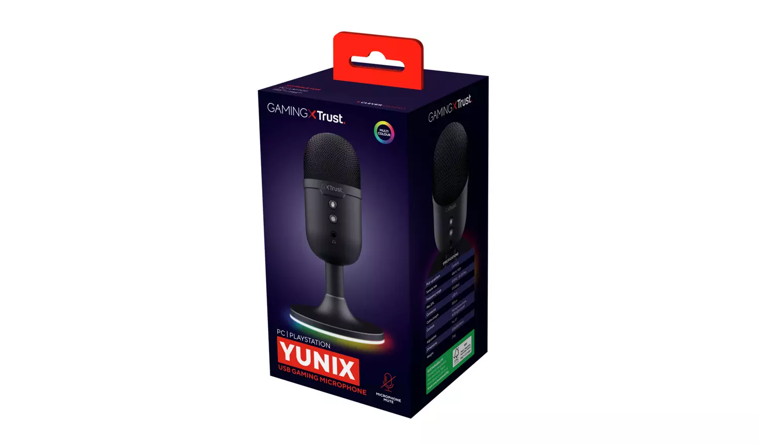 Trust GXT234 Yunix USB Gaming Microphone - Black