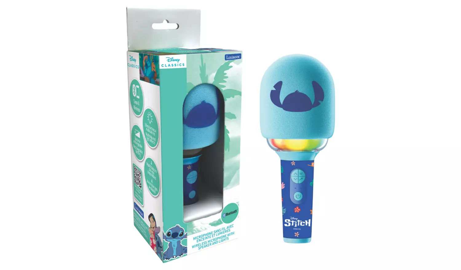 Disney Stitch Bluetooth Microphone - Blue
