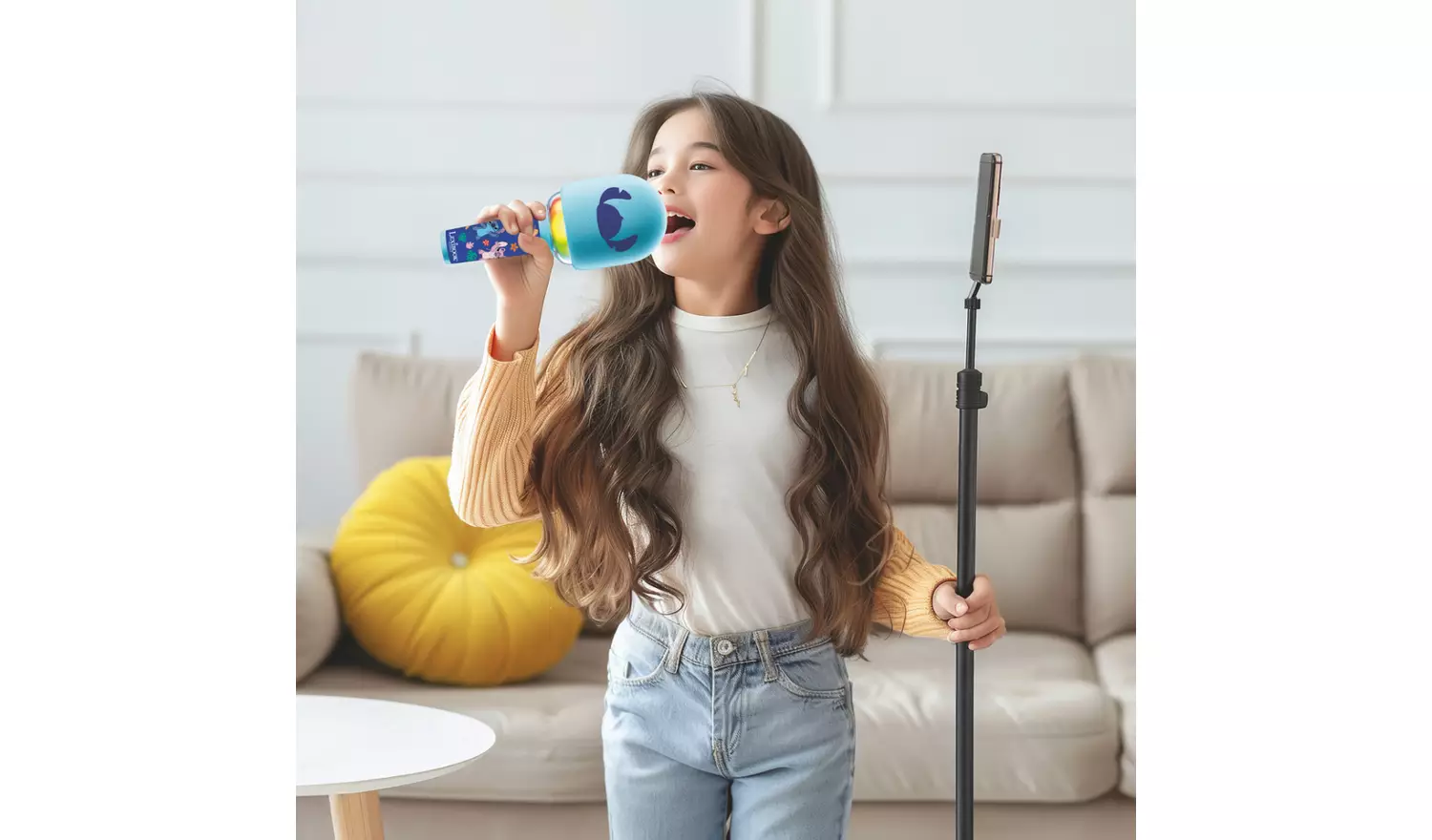 Disney Stitch Bluetooth Microphone - Blue