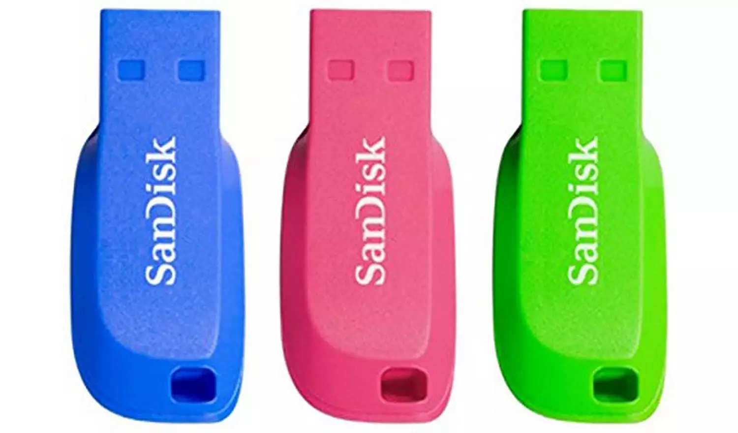 SanDisk Cruzer Blade USB 2.0 Flash Drive Pack of 3 - 32GB