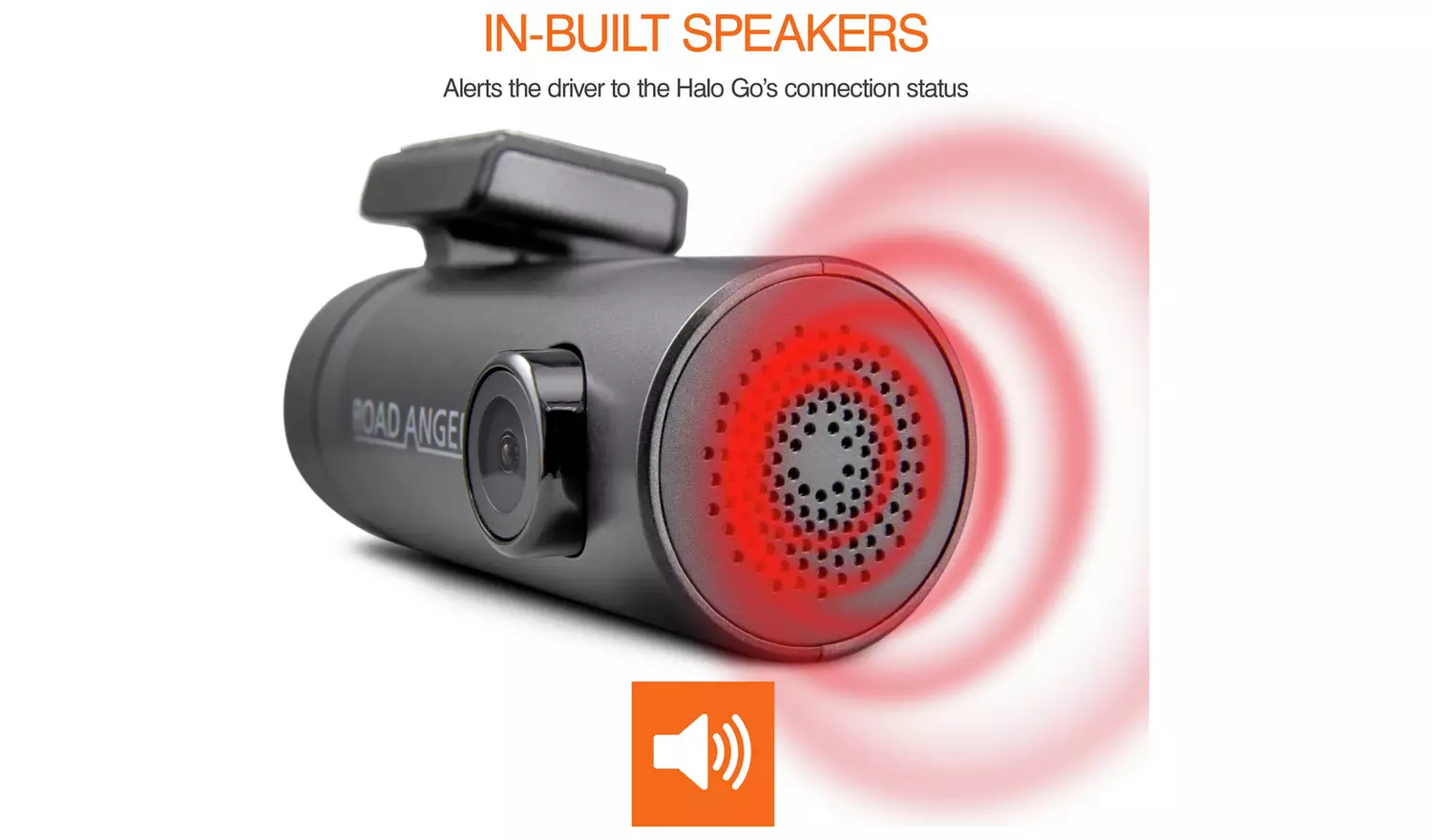 Road Angel Halo Go Front Dash Cam and SD Card