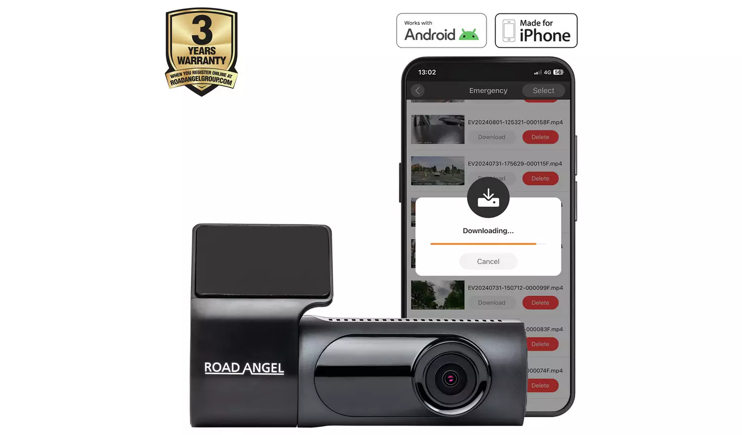 Road Angel Halo Ignite 1080p HD Dash Cam