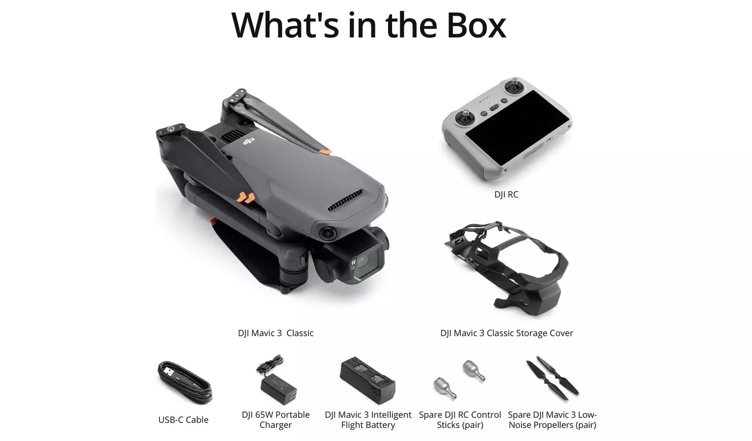 DJI Mavic 3 Classic Drone With DJI RC Remote Controller