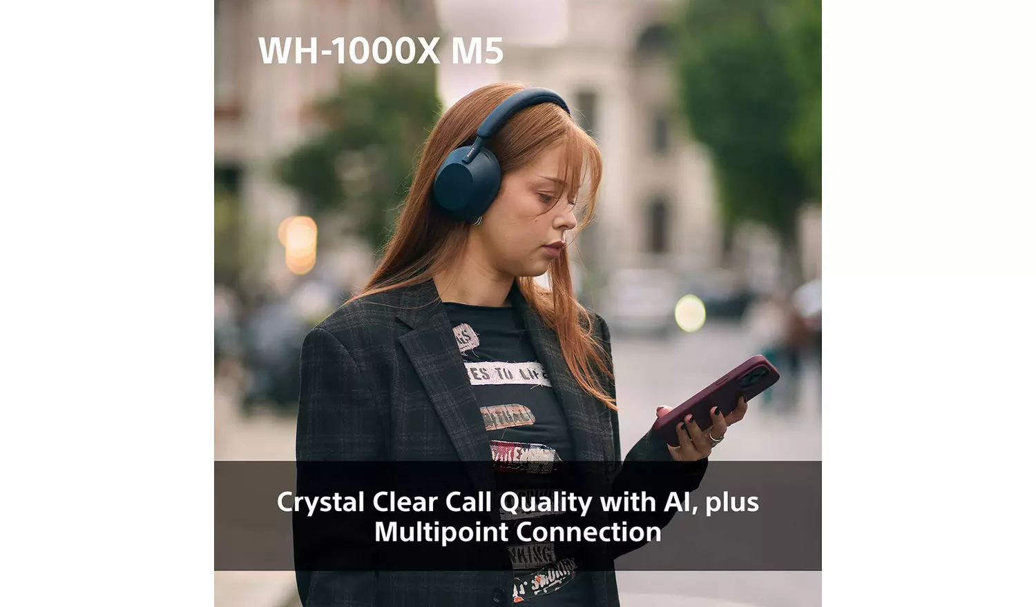 Sony WH1000XM5 Over-Ear Wireless Headphones - Black