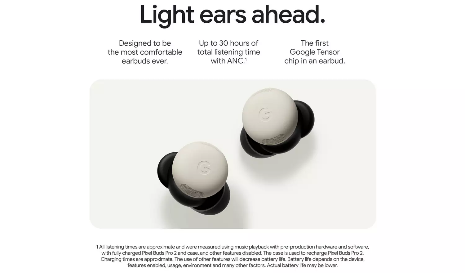 Google Pixel Buds Pro 2 In-Ear Wireless Earbuds - Porcelain